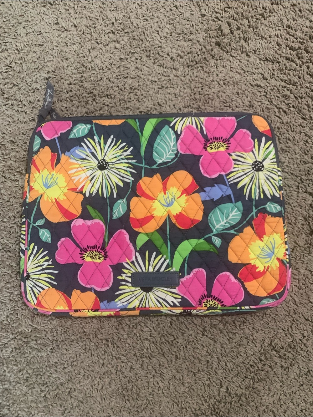 Vera Bradley Jazzy Blooms Laptop Tablet Sleeve Holder